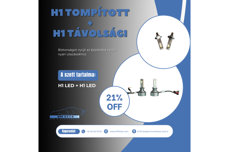 H1+H1 Tompított + Távolsági csomagajánlat 